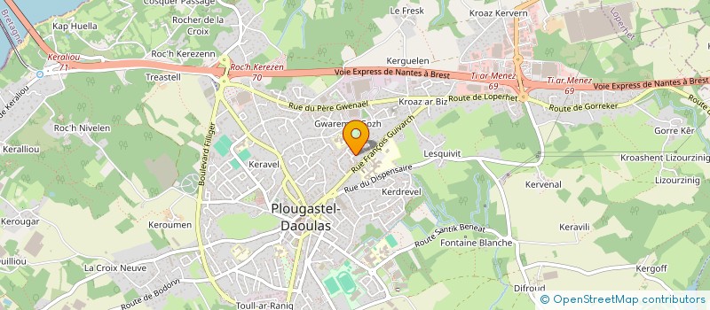 localisation de l'entreprise JVB  PLOUGASTEL-DAOULAS