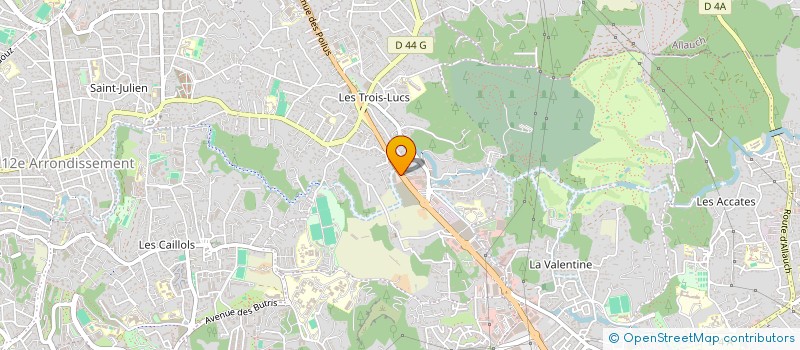 localisation de l'entreprise JVB LA VALENTINE à MARSEILLE