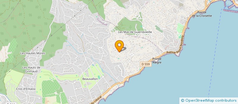 localisation de l'entreprise JVC à GRIMAUD
