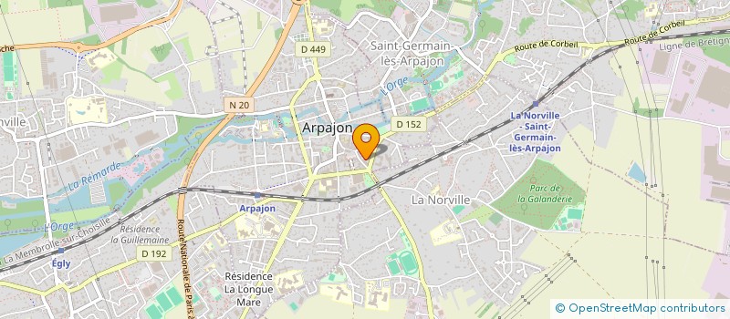 localisation de l'entreprise JVC 89 à ARPAJON
