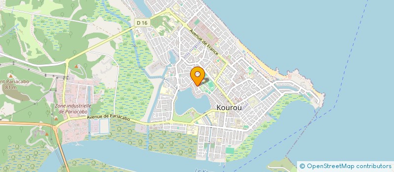 localisation de l'entreprise JVC  KOUROU
