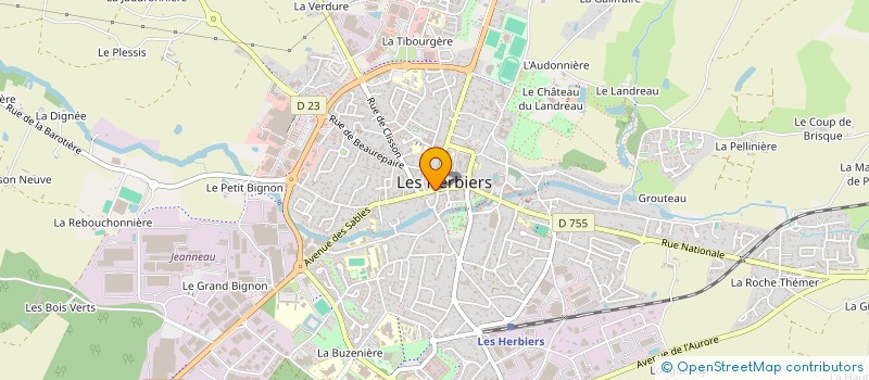 localisation de l'entreprise JVC HBS à LES HERBIERS
