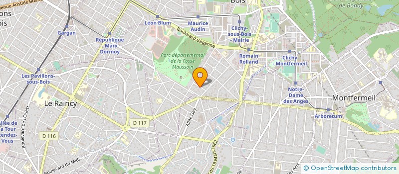 localisation de l'entreprise JVC INVEST à CLICHY-SOUS-BOIS