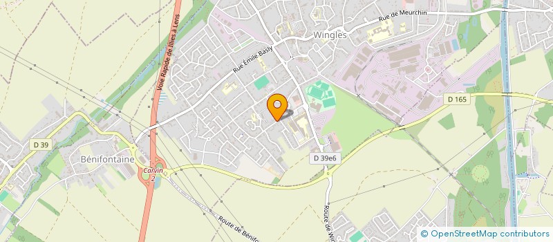 localisation de l'entreprise JVCE  HULLUCH