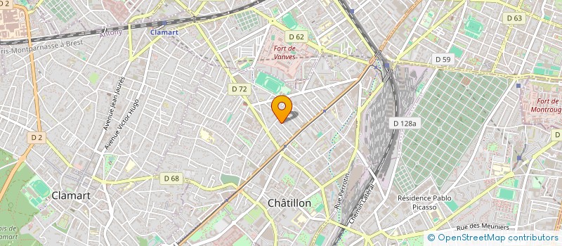 localisation de l'entreprise JVCF BO HOLDING à CHATILLON