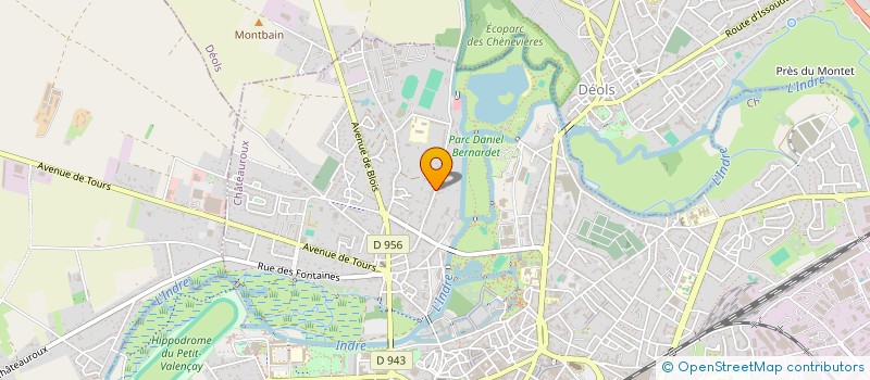 localisation de l'entreprise JVCORP à CHATEAUROUX