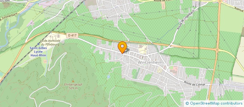 localisation de l'entreprise JVD COLORS  WINTZENHEIM