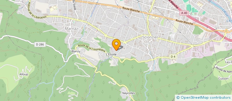 localisation de l'entreprise JVD IMMO à SCIONZIER