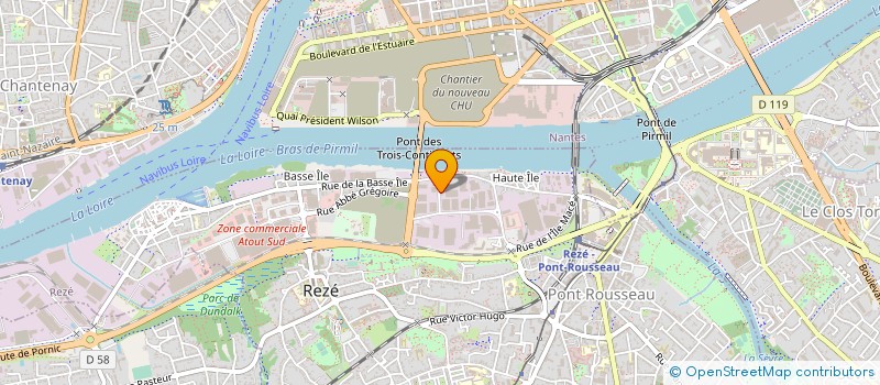 localisation de l'entreprise JVD SAS à REZE