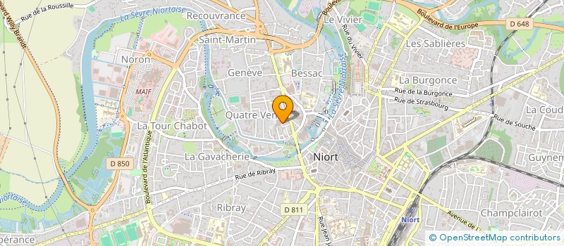 localisation de l'entreprise JVDT à NIORT