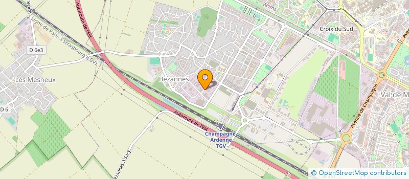 localisation de l'entreprise JVDW SASU  BEZANNES