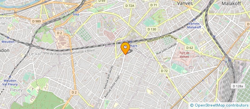 localisation de l'entreprise JVERGNET INVEST à CLAMART