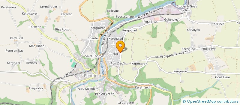 localisation de l'entreprise JVEST  PONTRIEUX