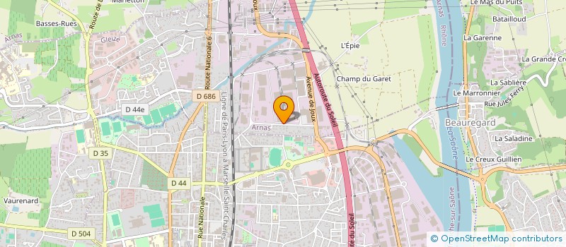 localisation de l'entreprise JVF  ARNAS