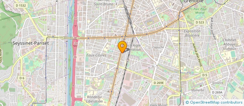 localisation de l'entreprise JVF FORMATION à GRENOBLE