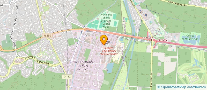 localisation de l'entreprise JVF LITERIE à LA TESTE-DE-BUCH