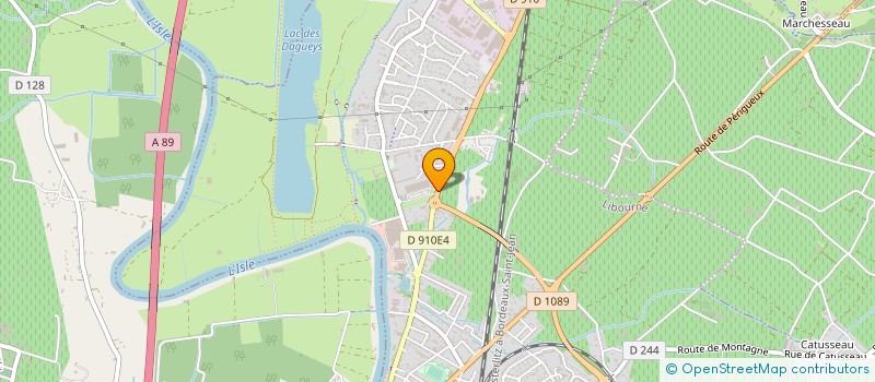 localisation de l'entreprise JVF OPTIQUE à LIBOURNE