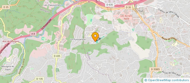 localisation de l'entreprise JVFVET à ANTIBES