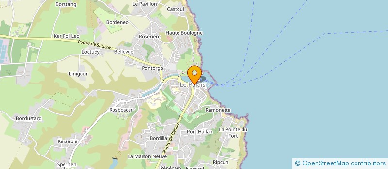 localisation de l'entreprise JVG  LE PALAIS