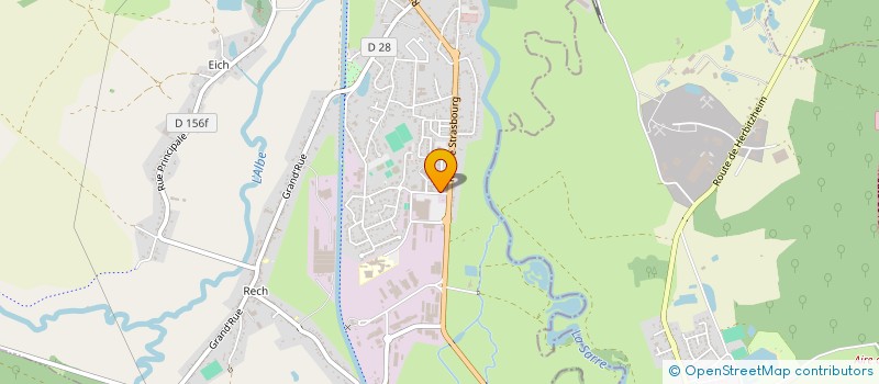 localisation de l'entreprise JVG PAYSAGES  SARRALBE