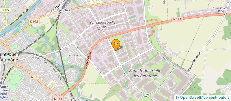 localisation de l'entreprise JVG PEINTURE à SAINT-OUEN-L'AUMONE