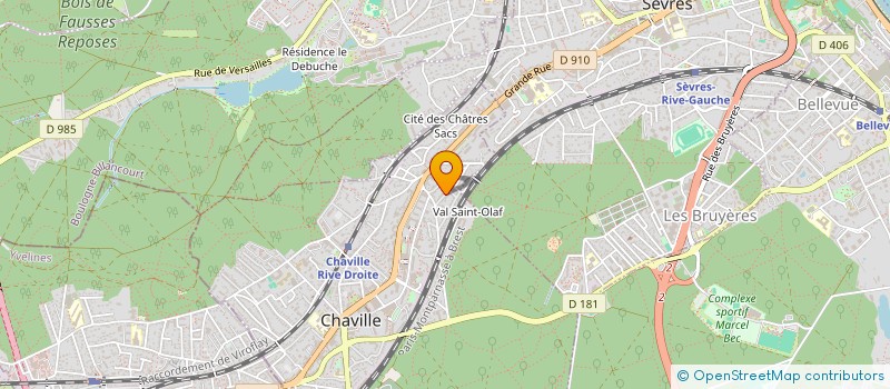 localisation de l'entreprise JVH STUDIOS à CHAVILLE