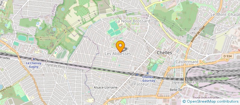 localisation de l'entreprise JVL à CHELLES