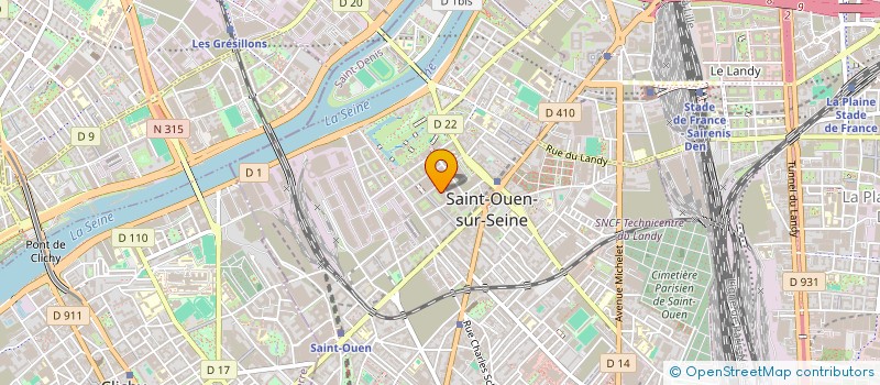 localisation de l'entreprise JVM EXPERTISE  SAINT-OUEN-SUR-SEINE