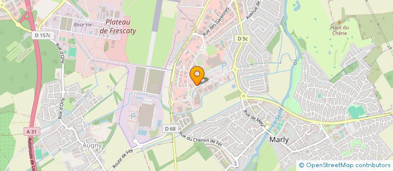 localisation de l'entreprise JVM TRAVAUX  MARLY