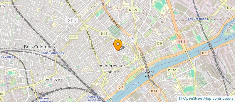 localisation de l'entreprise JVN LIMOUSINES à ASNIERES-SUR-SEINE