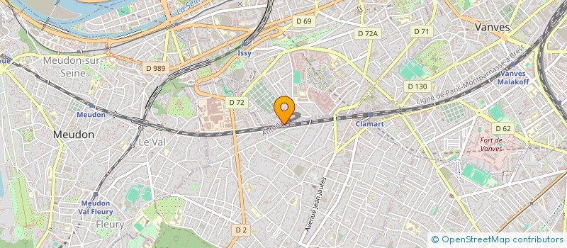 localisation de l'entreprise JVNET à CLAMART