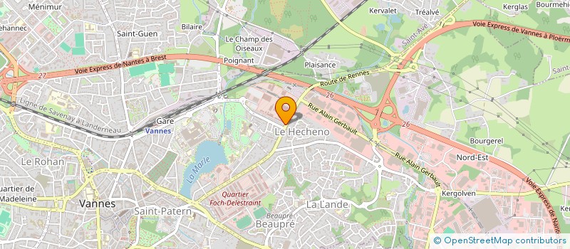 localisation de l'entreprise JVO à VANNES