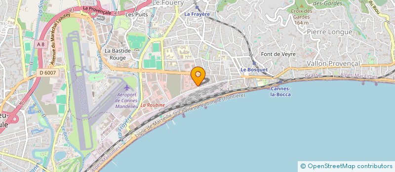 localisation de l'entreprise JVOF  CANNES