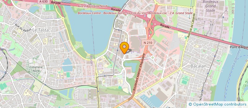 localisation de l'entreprise JVOLAC à BORDEAUX
