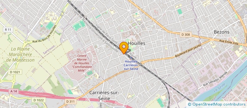 localisation de l'entreprise JVP  HOUILLES