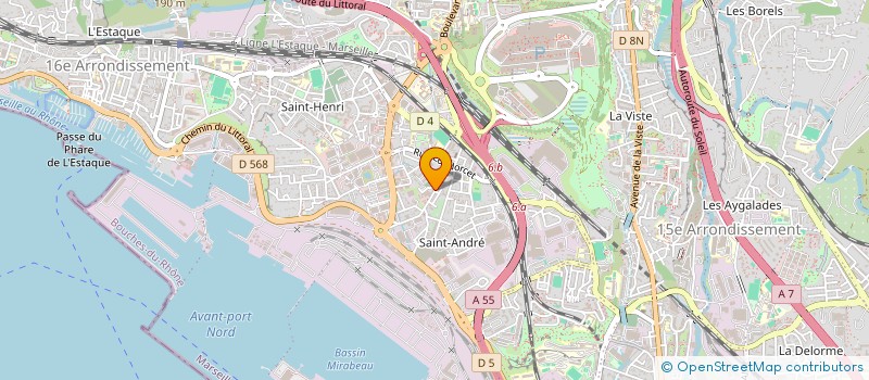 localisation de l'entreprise JVP IMMO à MARSEILLE