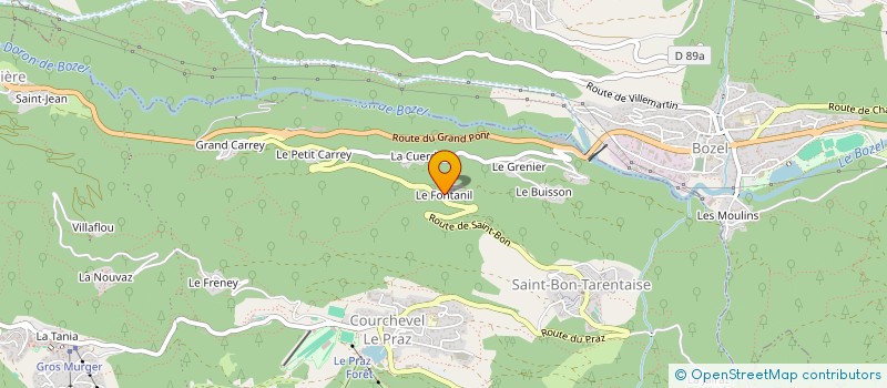 localisation de l'entreprise JVP SERVICE MOUNTAIN à COURCHEVEL