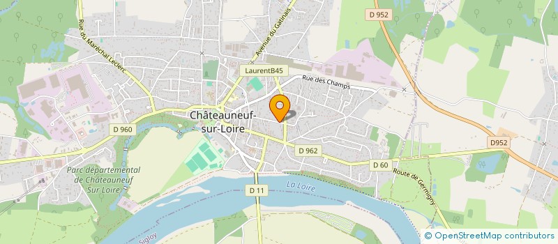 localisation de l'entreprise JVPPLUSCMEGALAE à CHATEAUNEUF-SUR-LOIRE