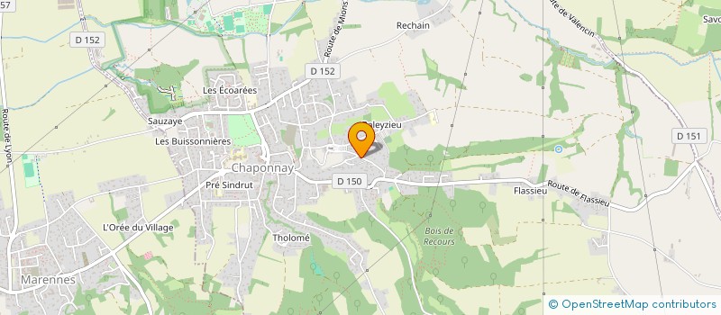 localisation de l'entreprise JVQ 2023  CHAPONNAY