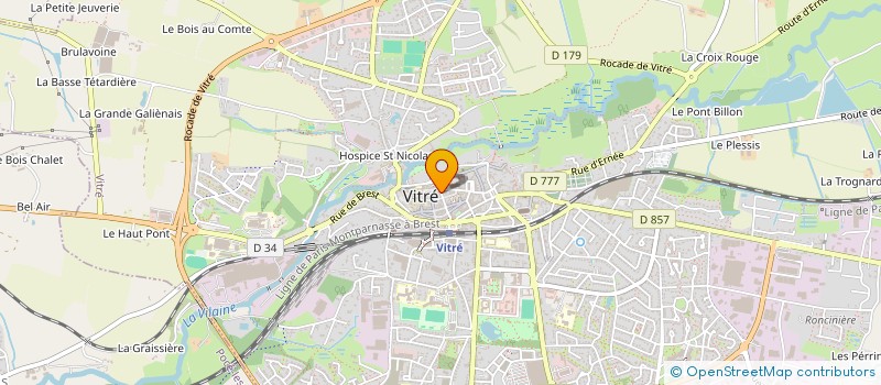 localisation de l'entreprise JVR  VITRE