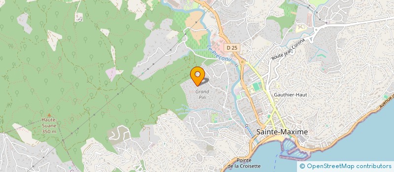 localisation de l'entreprise JVRCONSEIL à SAINTE-MAXIME