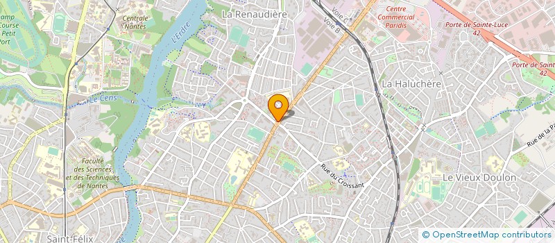 localisation de l'entreprise JVS à NANTES