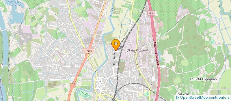 localisation de l'entreprise JVS  SORGUES