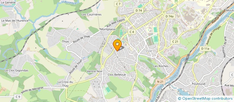 localisation de l'entreprise JVS FINANCES à ISLE