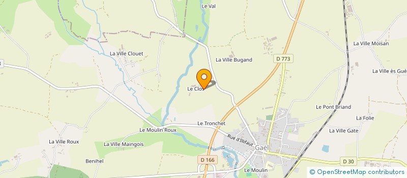 localisation de l'entreprise JVS-IMMO  GAEL