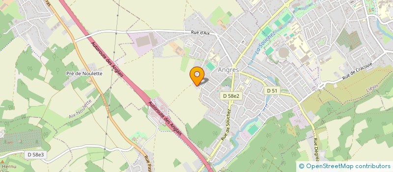 localisation de l'entreprise JVS LALLAING à ANGRES