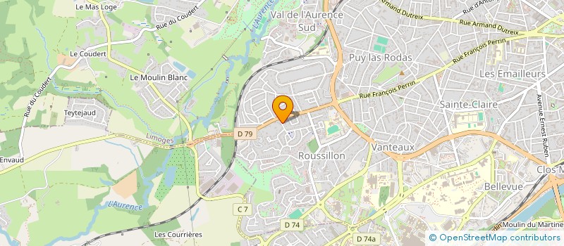 localisation de l'entreprise JVSM à LIMOGES