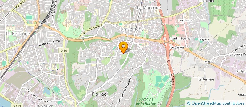 localisation de l'entreprise JVT à FLOIRAC
