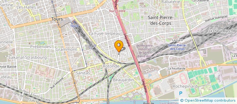 localisation de l'entreprise JVT  TOURS