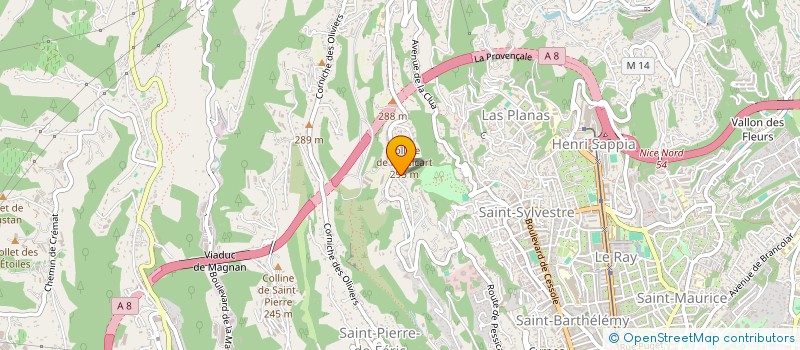 localisation de l'entreprise JVT INVEST  NICE